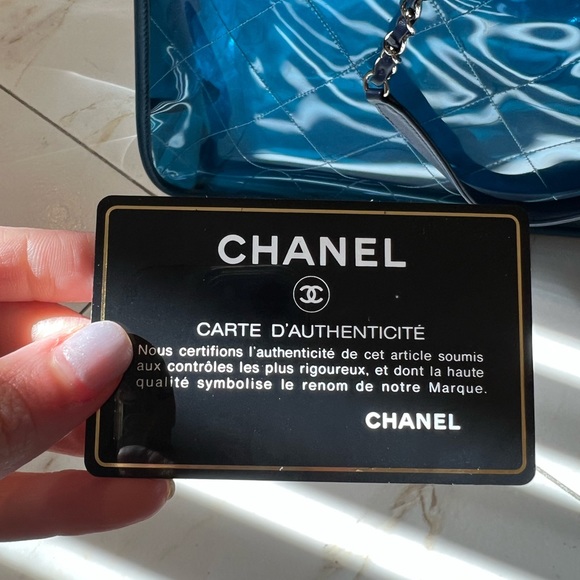 AUTHENTHIC CHANEL COCO SPLASH SHOPPER TOTE QUILTED PVC - Picture 7 of 13